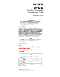 Thumbnail of document Manual - 80PK-22 SureGrip Immersion Temperature Probe